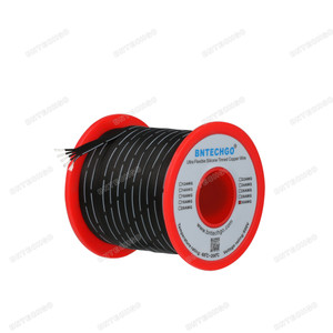 BNTECHGO 30 Gauge Flexible Soft Silicone Ribbon Cable Copper Wire 5P Flat Cable BNTECHGO 30 Gauge Flexible Soft Silicone Ribbon Cable Copper Wire 5P Flat Cable