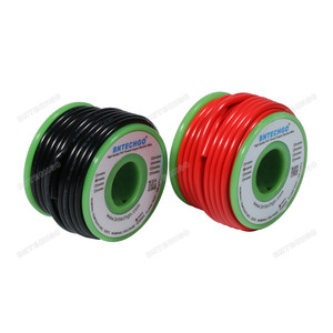 BINNEKER 28 Gauge PVC 1007 Solid Electric Wire Red and Black Each 100 ft 28 AWG 1007 Hook Up Tinned Copper Wire