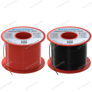 BNTECHGO 22AWG FEP Teflon Coated Tin-Plated Copper Wire in 2 Color Each 100ft BNTECHGO 22AWG FEP Teflon Coated Tin-Plated Copper Wire in 2 Color Each 100ft