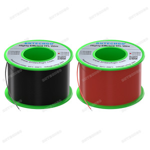 BNTECHGO 28AWG FEP Teflon Coated Tin-Plated Copper Wire in 2 Color Each 100ft BNTECHGO 28AWG FEP Teflon Coated Tin-Plated Copper Wire in 2 Color Each 100ft
