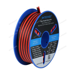 BNTECHGO 12 Gauge Flexible 2 Conductor Parallel Silicone Wire Spool Red Black BNTECHGO 12 Gauge Flexible 2 Conductor Parallel Silicone Wire Spool Red Black