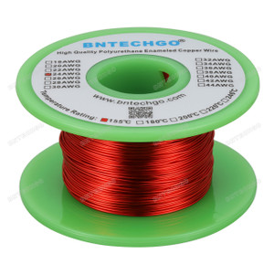 24 Gauge Enameled Magnet Wire is made of high quality copper