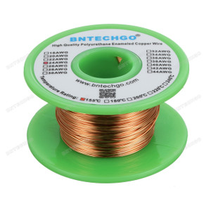 0.0197 Diameter 1 Spool Coil Red Temperature Rating 155℃ Widely Used for Transformers Inductors BNTECHGO 24 AWG Magnet Wire 1.0 lb Enameled Magnet Winding Wire Enameled Copper Wire 