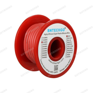 16 Gauge Silicone Wire Spool Red 25 feet Ultra Flexible 16 Gauge Silicone Wire Spool Red 25 feet Ultra Flexible