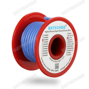 16 Gauge Silicone Wire Spool Blue 25 feet Ultra Flexible