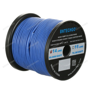 14AWG Silicone Rubber Wire 400 Strands of Tinned Copper Wire 14AWG Silicone Rubber Wire 400 Strands of Tinned Copper Wire