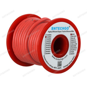 14AWG Silicone Rubber Wire 400 Strands of Tinned Copper Wire 14AWG Silicone Rubber Wire 400 Strands of Tinned Copper Wire