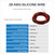 28 AWG silicone stranded wire has 16 strands 0.08 mm tinned copper wire