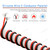 16 AWG red black 2 conductor parallel silicone wire easily separated easily to use.