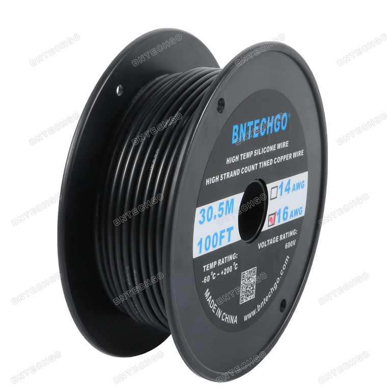 16 AWG Silicone Rubber Wire 252 Strands of Tinned Copper Wire