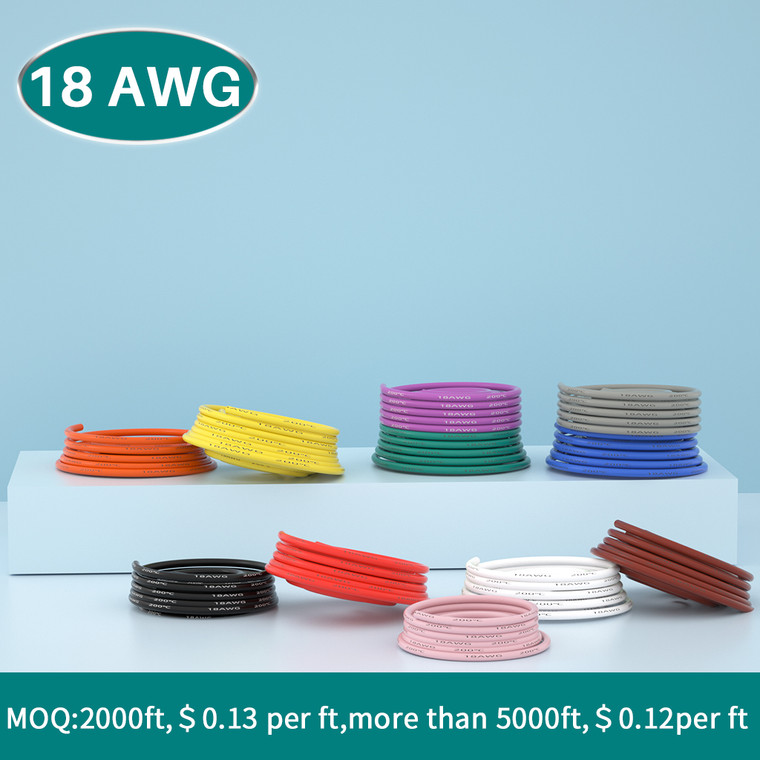 18 AWG Silicone Wire 1 Feet [ 11 colors Optional ]