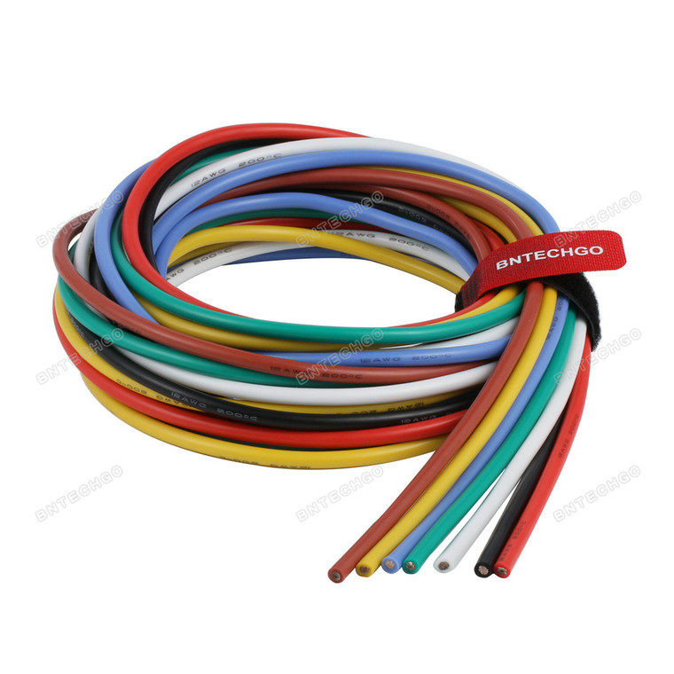12 Gauge Silicone Wire Kit Ultra Flexible 7 Colors