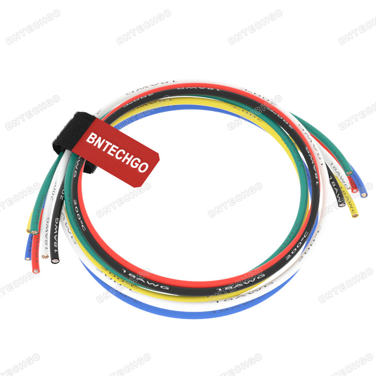 18 Gauge Silicone Wire Kit 6 Color Each 5 ft Flexible