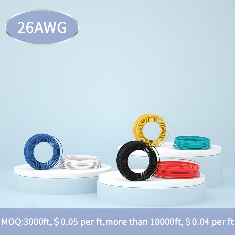 BNTECHGO 26 Gauge PVC 1007 Solid Electric Wire