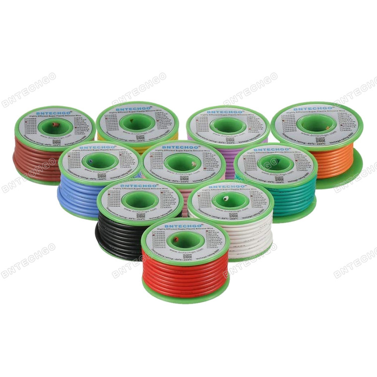 BNTECHGO 16 Gauge Silicone Wire Kit 10 Color