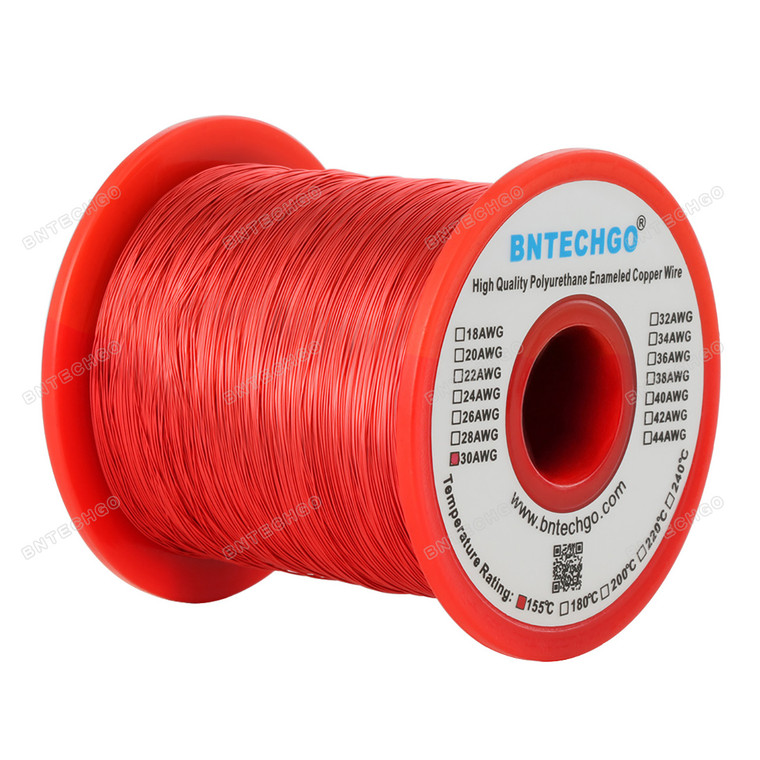 30 Gauge Enameled Magnet Wire is made of high quality copper and good coating with enamel