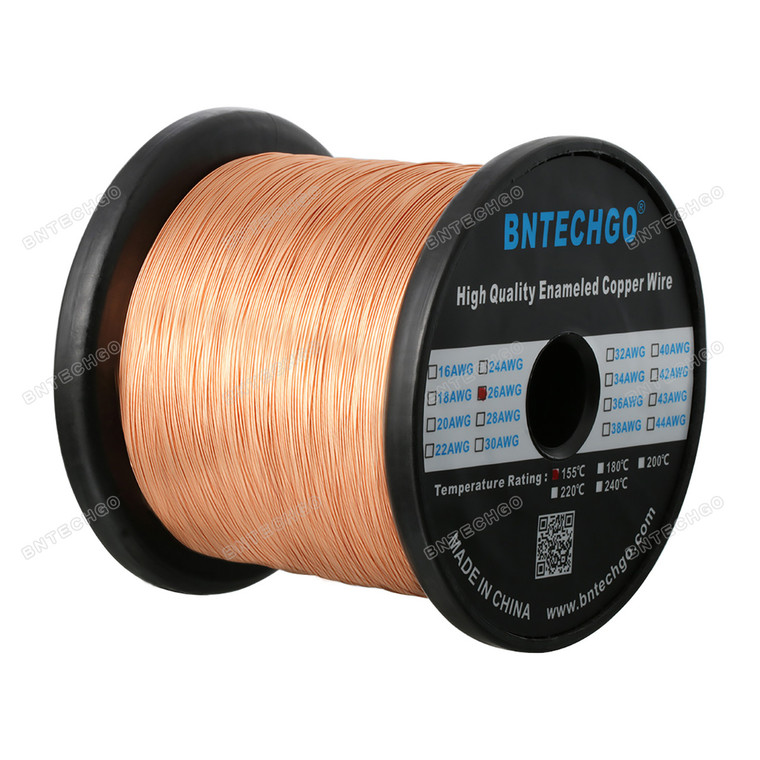 26 Gauge Enameled Magnet Wire is made of high quality copper