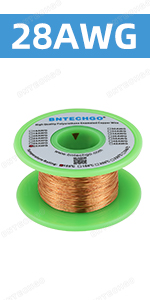 28 Gauge Insulated Magnet Wire, 1 Pound Roll (1,989' Approx.) 28AWG MW –  MarVac Electronics