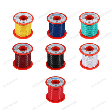 BNTECHGO 18 Gauge PVC 1007 Solid Electric Wire Kit, 7 Colors, 50 ft ...