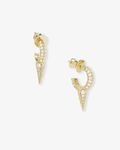 Baby Gabriella Pavè Single Spike Earrings