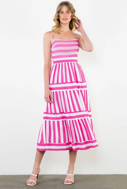 Striped Midi Dress