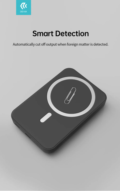 close-up of magnetic alignment and wireless charging surface