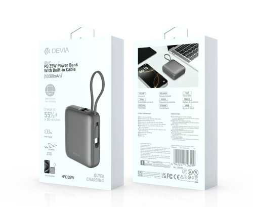 Ultra1 power bank packaging with specifications and features