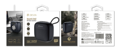 DEVIA Sound Lite2 speaker packaging with specifications