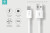 USB-C cable DEVIA Smart cable 5Gbps high speed data transfer between phone and laptop