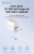 Compact and lightweight GaN charger with included 1 meter braided cable for travel