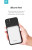 5000mAh magnetic wireless power bank attached to smartphone charging