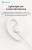 half in-ear earphones showing comfortable fit