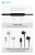 Type-C earphones connected to smartphone for music and calls