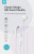 Lightning earbuds with half in-ear design and 1.2m cable for iPhone