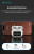 smart charging case showing wallpaper and function controls