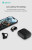 open-ear wireless earbuds with hanging ear design and charging case