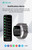 close-up of smartwatch display and encoder button