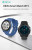 smart watch with round TFT display and lightweight design