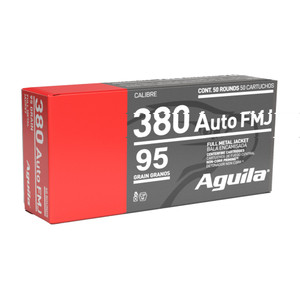 Aguila 380acp 100gr Fmj 50/1000