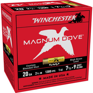 Win Mgnm Dove 20ga 2.75" #7.5 25/250