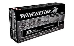 Winchester Ammunition, Super Suppressed, 300 Blackout, 200 Grain, Open Tip 300 Rounds
