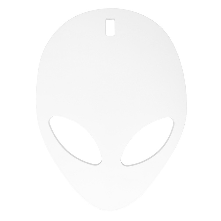 B/c Ar500 3/8" Silhouette Alien Wht