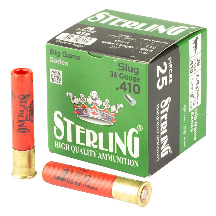 Sterling Big Game 410 Slug 25/500