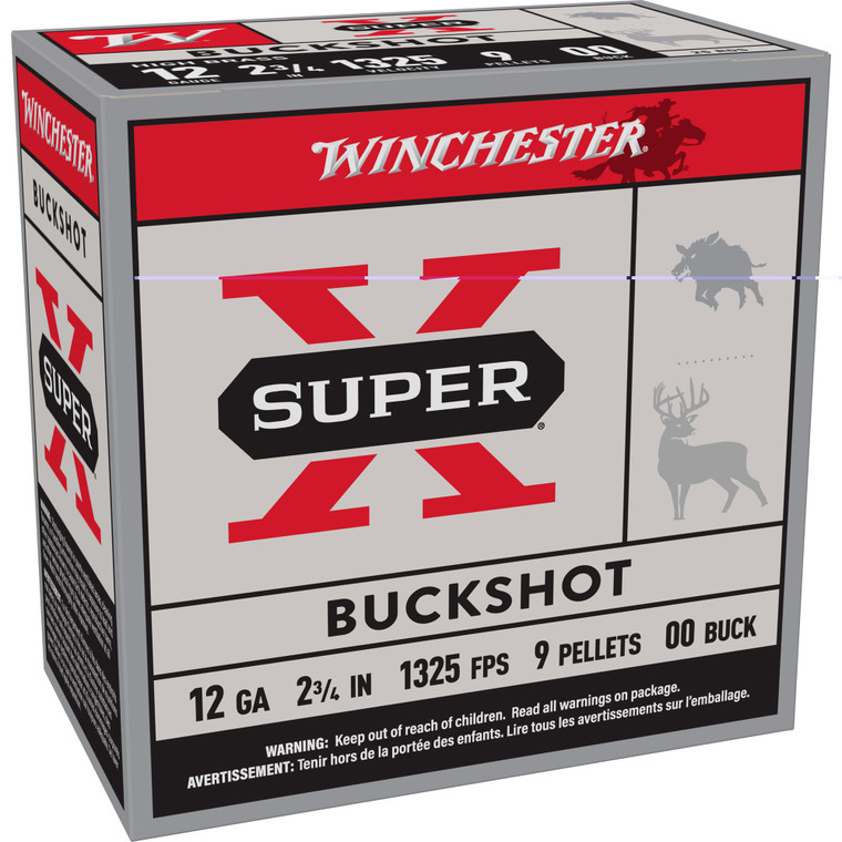 Win Super-x 12ga 2.75" 00buck 25/250