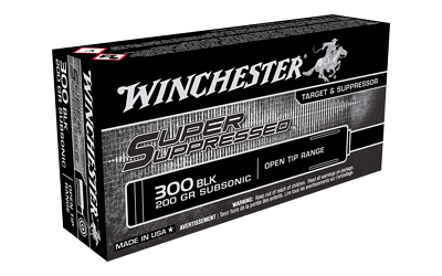 Winchester Ammunition Super Suppressed 300 Blackout 200 Grain Open Tip 300 Rounds chester Ammunition Super Suppressed 300 Blackout 200 Grain Open Tip 300 Rounds Ammo