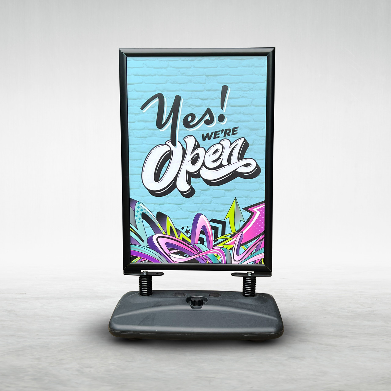 Wind Resistant Sidewalk Sign with Custom Graphics | Displayit