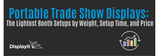 Portable Trade Show Displays: The Lightest Booth Setups by Weight, Setup Time, and Price
