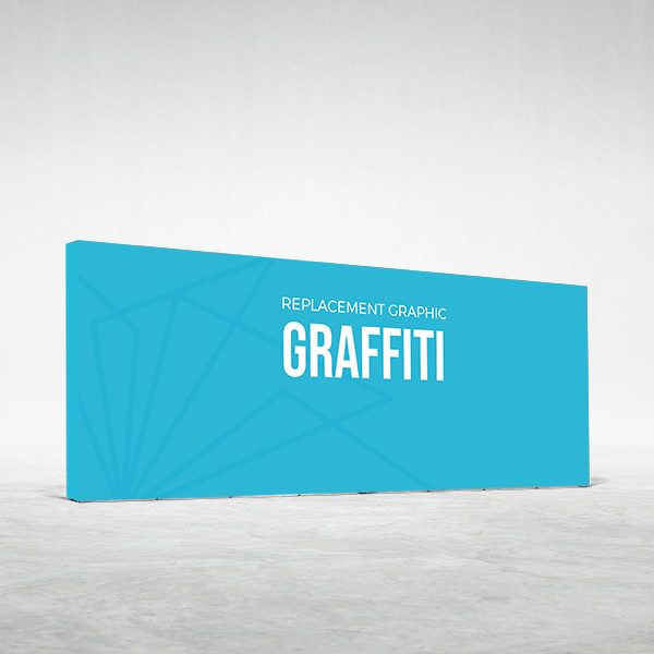 20' Graffiti Backlit Trade Show Display Lightbox | Displayit