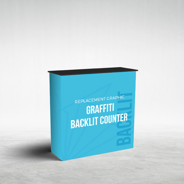 20' Backlit Display Kit With Counter & Banner Stand Kit GB20F | Displayit