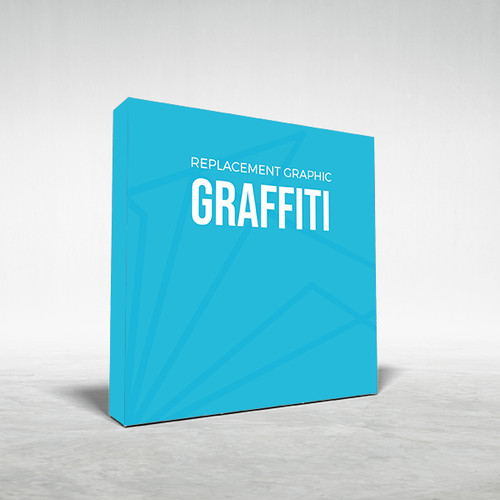 8' Graffiti Backlit Trade Show Display - Replacement Graphic - End Cap